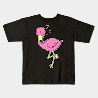 Flamingo sleeping Kids T-Shirt